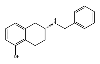 1-Naphthalenol, 5,6,7,8-tetrahydro-6-[(phenylmethyl)amino]-, (6R)- Struktur