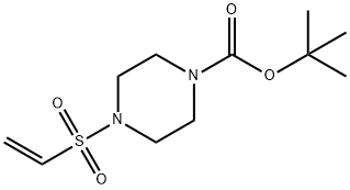 1-Piperazinecarboxylic acid, 4-(ethenylsulfonyl)-, 1,1-dimethylethyl ester 结构式