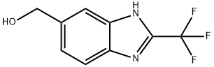 1H-Benzimidazole-6-methanol, 2-(trifluoromethyl)- 化学構造式