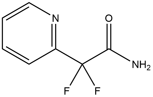 2-Pyridineacetamide, α,α-difluoro- Struktur