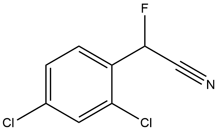 Benzeneacetonitrile, 2,4-dichloro-α-fluoro- Structure