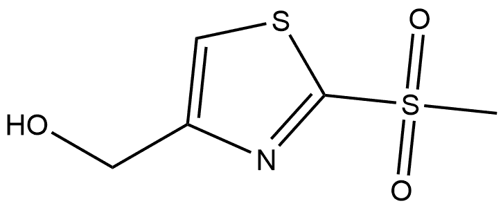 (2-(甲基磺酰基)噻唑-4-基)甲醇, 106492-68-6, 结构式