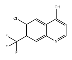 6-氯-7-(三氟甲基)喹啉-4-醇, 1065092-65-0, 结构式