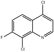 4,8-Dichloro-7-fluoroquinoline 结构式