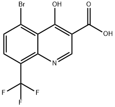 5-Bromo-4-hydroxy-8-(trifluoromethyl)quinoline-3-carboxylic acid|