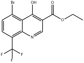 Ethyl 5-bromo-4-hydroxy-8-(trifluoromethyl)quinoline-3-carboxylate|