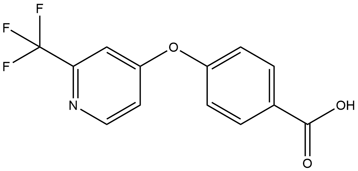 4-[[2-(Trifluoromethyl)-4-pyridinyl]oxy]benzoic acid Structure