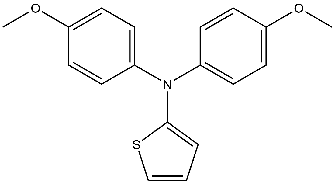 N,N-BIS(4-METHOXYPHENYL)THIOPHEN-2-AMINE 结构式