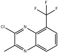 3-Chloro-5-(trifluoromethyl)-2-methylquinoxaline 化学構造式