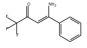 (Z)-4-氨基-1,1,1-三氟-4-苯基-3-丁烯-2-酮,106578-65-8,结构式