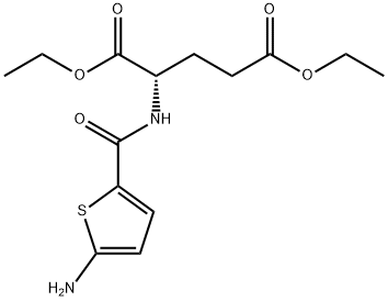 L-Glutamic acid, N-[(5-amino-2-thienyl)carbonyl]-, 1,5-diethyl ester Structure