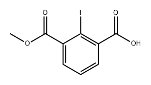 1,3-Benzenedicarboxylic acid, 2-iodo-, 1-methyl ester Struktur