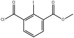 Benzoic acid, 3-(chlorocarbonyl)-2-iodo-, methyl ester 化学構造式