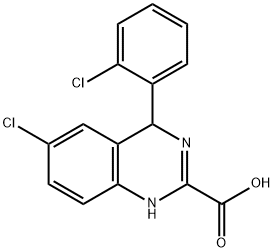 2-Quinazolinecarboxylic acid, 6-chloro-4-(2-chlorophenyl)-1,4-dihydro-