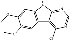 4-Chloro-6,7-dimethoxy-9H-pyrimido[4,5-b]indole,106656-47-7,结构式