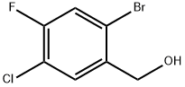 (2-溴-5-氯-4-氟苯基)甲醇, 1067882-55-6, 结构式