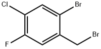 2-Bromo-4-chloro-5-fluorobenzyl bromide Structure