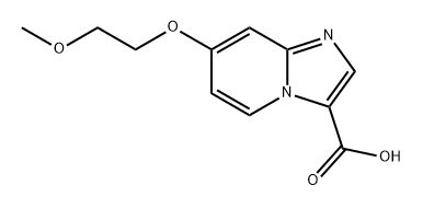 Imidazo[1,2-a]pyridine-3-carboxylic acid, 7-(2-methoxyethoxy)- Struktur