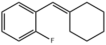 Benzene, 1-(cyclohexylidenemethyl)-2-fluoro- Struktur