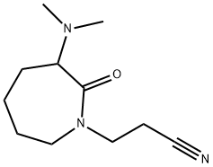 1H-Azepine-1-propanenitrile, 3-(dimethylamino)hexahydro-2-oxo-,106847-70-5,结构式