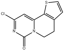 2-chloro-6,7-dihydro-4H-pyriMido<6,1-a>thieno<2,3-c>pyridin-4-one Struktur