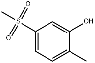 2-甲基-5-(甲磺酰基)苯酚,106949-99-9,结构式