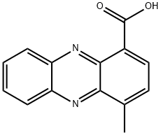 1-Phenazinecarboxylic acid, 4-methyl-,106976-14-1,结构式