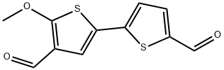 [2,2'-Bithiophene]-4,5'-dicarboxaldehyde, 5-methoxy-,1070190-54-3,结构式