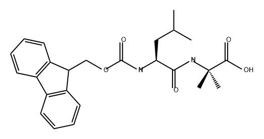 Alanine, N-[(9H-fluoren-9-ylmethoxy)carbonyl]-L-leucyl-2-methyl- Structure