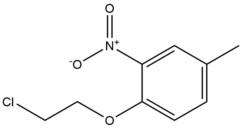 1-(2-chloroethoxy)-4-methyl-2-nitrobenzene Structure