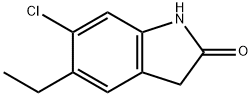 2H-Indol-2-one, 6-chloro-5-ethyl-1,3-dihydro- Structure