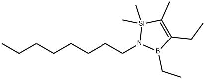 1-Aza-2-sila-5-boracyclopent-3-ene, 4,5-diethyl-2,2,3-trimethyl-1-octyl- Structure