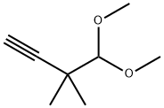 4,4-dimethoxy-3,3-dimethylbut-1-yne 结构式