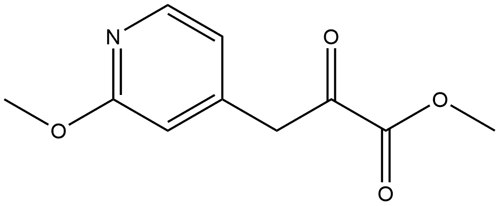 4-Pyridinepropanoic acid, 2-Methoxy-α-oxo-, Methyl ester Struktur