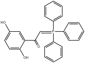 Ethanone, 1-(2,5-dihydroxyphenyl)-2-(triphenylphosphoranylidene)- Structure