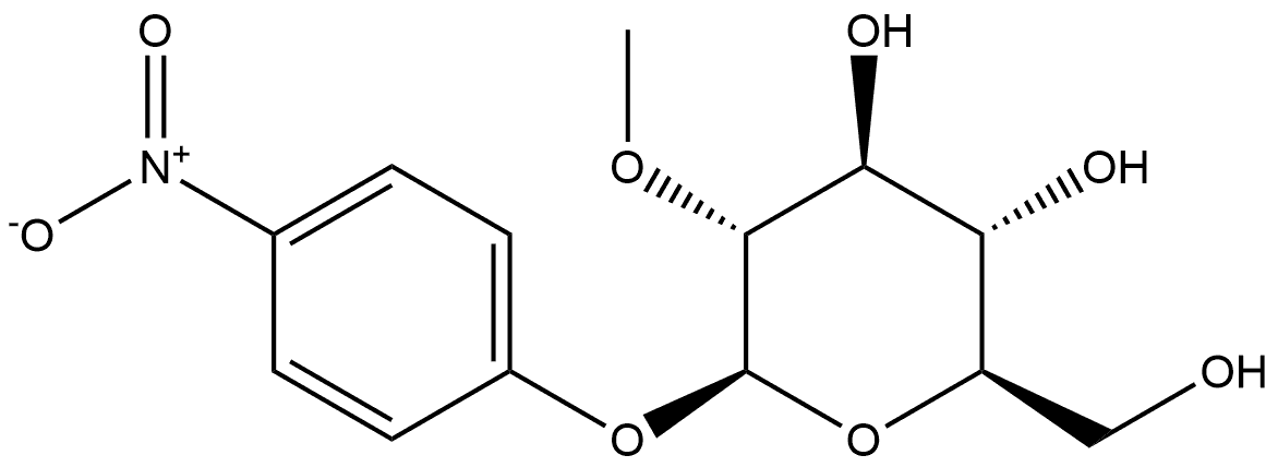 β-D-Glucopyranoside, 4-nitrophenyl 2-O-methyl- Structure