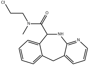 5H-Pyrido[2,3-c][2]benzazepine-10-carboxamide, N-(2-chloroethyl)-10,11-dihydro-N-methyl- Structure