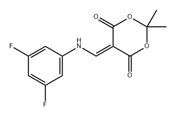 1,3-Dioxane-4,6-dione, 5-[[(3,5-difluorophenyl)amino]methylene]-2,2-dimethyl-