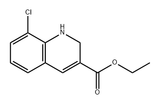 3-Quinolinecarboxylic acid, 8-chloro-1,2-dihydro-, ethyl ester,1071615-05-8,结构式