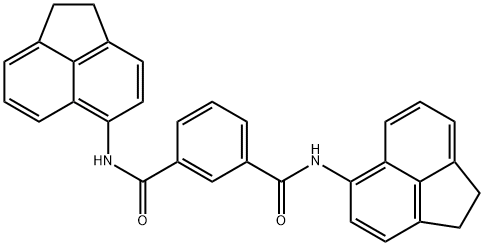 1-N,3-N-bis(1,2-dihydroacenaphthylen-5-yl)benzene-1,3-dicarboxamide Structure