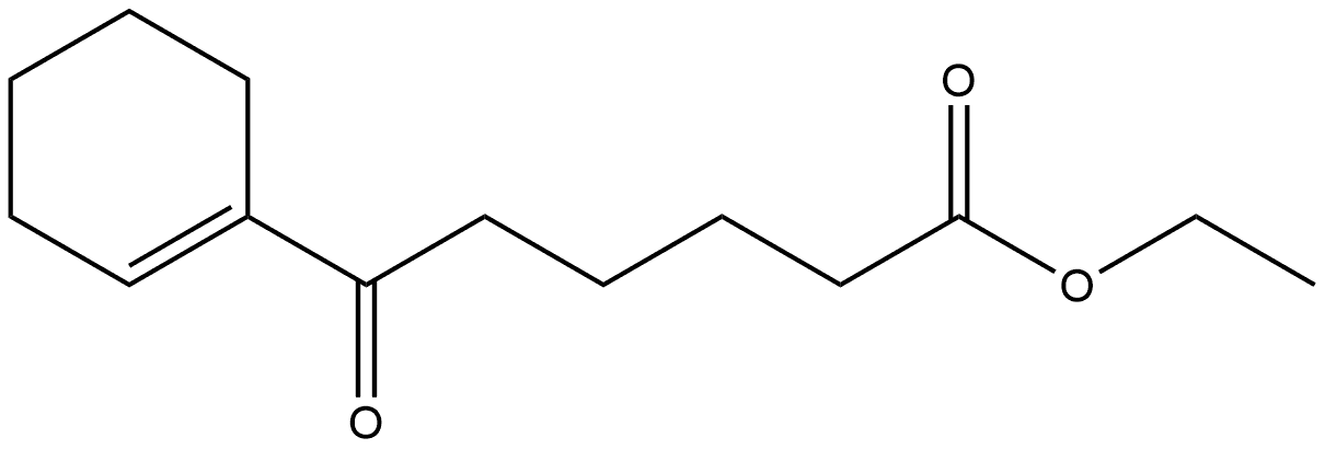 1-Cyclohexene-1-hexanoic acid, ε-oxo-, ethyl ester Structure