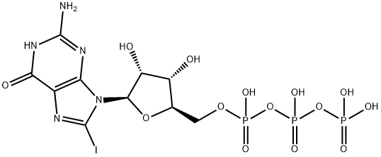 8-Iodo-GTP,1071796-43-4,结构式