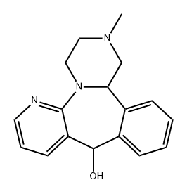 Pyrazino[2,1-a]pyrido[2,3-c][2]benzazepin-10-ol, 1,2,3,4,10,14b-hexahydro-2-methyl- 结构式