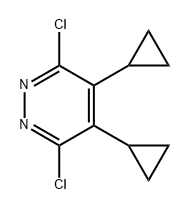 Pyridazine, 3,6-dichloro-4,5-dicyclopropyl- Structure