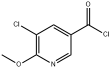 3-Pyridinecarbonyl chloride, 5-chloro-6-methoxy- Structure