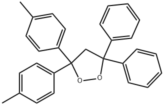 3,3-Bis(4-methylphenyl)-5,5-diphenyl-1,2-dioxolane 结构式