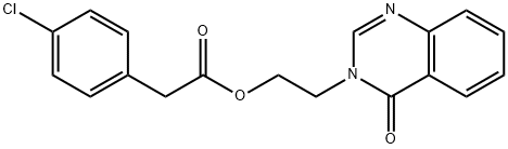 2-(4-Oxoquinazolin-3(4H)-yl)ethyl 2-(4-chlorophenyl)acetate Structure