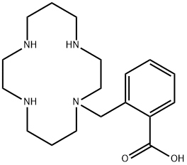 Benzoic acid, 2-(1,4,8,11-tetraazacyclotetradec-1-ylmethyl)-,107265-47-4,结构式