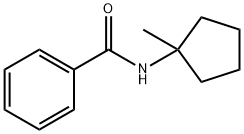 Benzamide, N-(1-methylcyclopentyl)- Structure