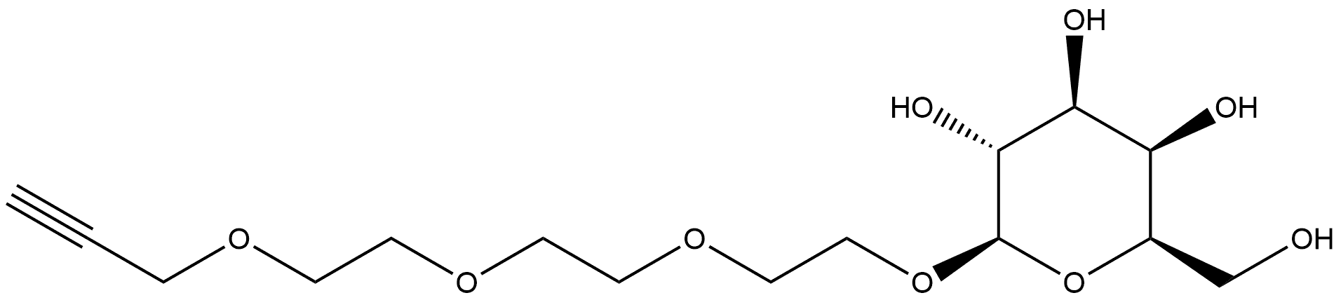 β-D-Galactopyranoside, 2-[2-[2-(2-propyn-1-yloxy)ethoxy]ethoxy]ethyl 结构式